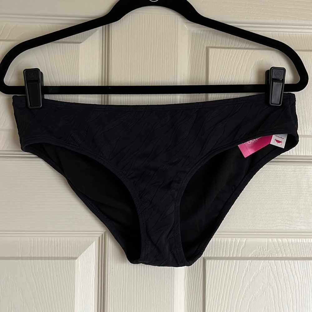 Xhilaration Cheeky Wide Leg Bikini Bottom, Large